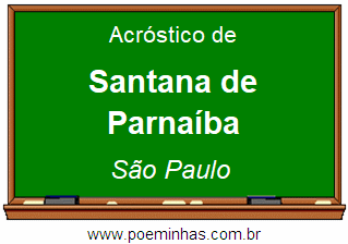 Acróstico da Cidade Santana de Parnaíba