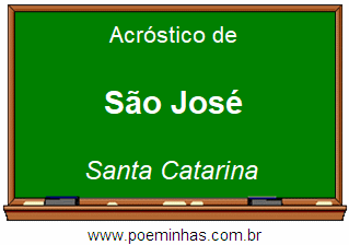 Acróstico da Cidade São José