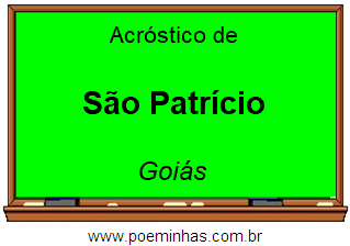 Acróstico da Cidade São Patrício