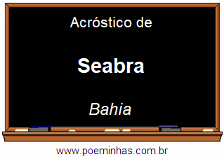 Acróstico da Cidade Seabra