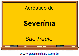 Acróstico da Cidade Severínia