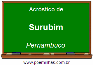 Acróstico da Cidade Surubim