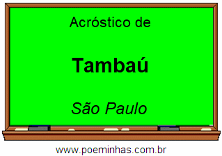 Acróstico da Cidade Tambaú