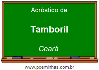 Acróstico da Cidade Tamboril