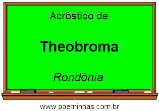 Acróstico da Cidade Theobroma