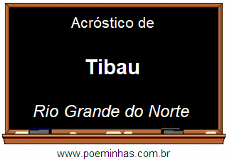 Acróstico da Cidade Tibau