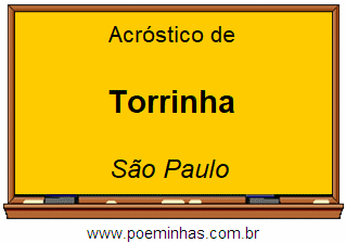 Acróstico da Cidade Torrinha