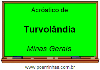 Acróstico da Cidade Turvolândia