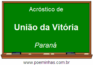 Acróstico da Cidade União da Vitória