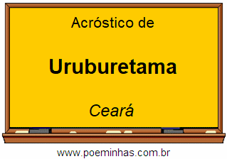 Acróstico da Cidade Uruburetama