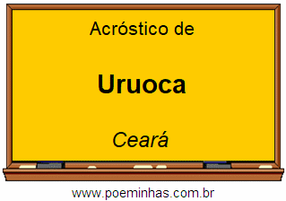 Acróstico da Cidade Uruoca