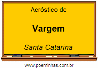 Acróstico da Cidade Vargem