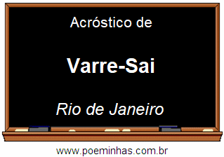 Acróstico da Cidade Varre-Sai