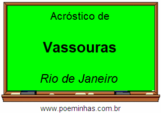 Acróstico da Cidade Vassouras