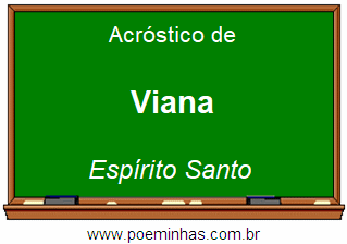 Acróstico da Cidade Viana