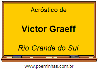 Acróstico da Cidade Victor Graeff