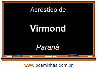 Acróstico da Cidade Virmond