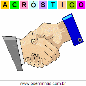 Acróstico de Aperto de Mãos