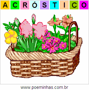 Acróstico de Arranjo de Flores