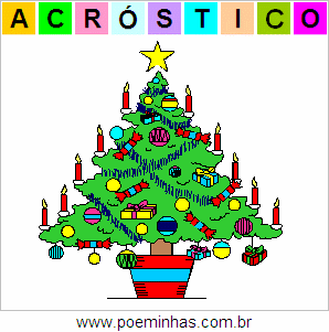 Acróstico de Árvore de Natal