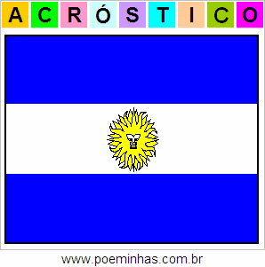 Acróstico de Bandeira Argentina