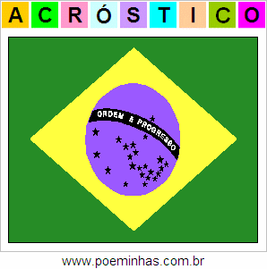 Acróstico de Bandeira do Brasil