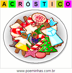 Acróstico de Biscoitos de Natal