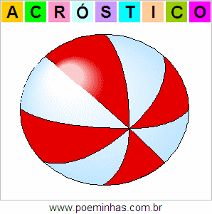 Acróstico de Bola de Praia