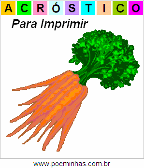 Acróstico de Cenouras