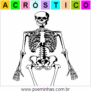 Acróstico de Esqueleto Humano