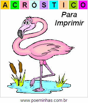 Acróstico de Flamingo