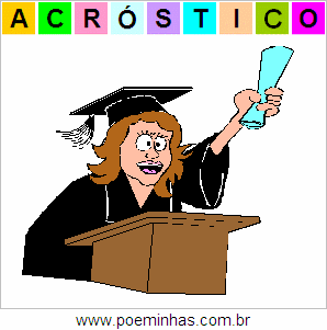 Acróstico de Formatura