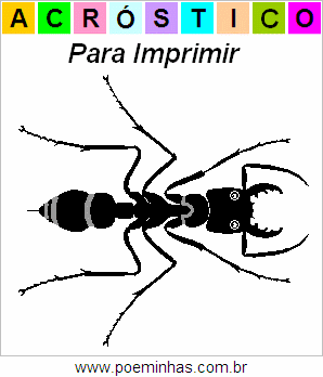 Acróstico de Formiga