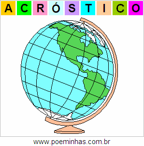 Acróstico de Globo Terrestre