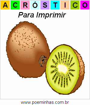 Acróstico de Kiwi