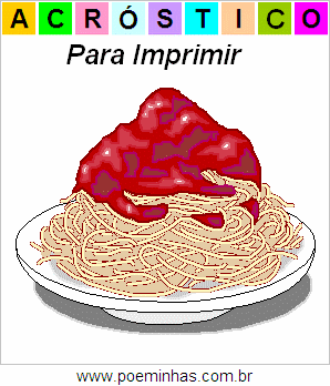 Acróstico de Macarronada