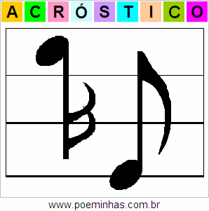 Acróstico de Nota Musical