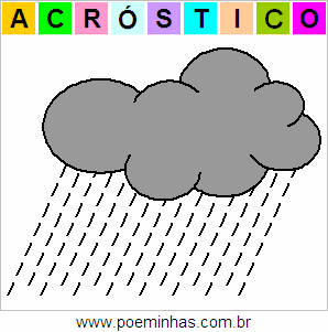 Acróstico de Nuvem de Chuva