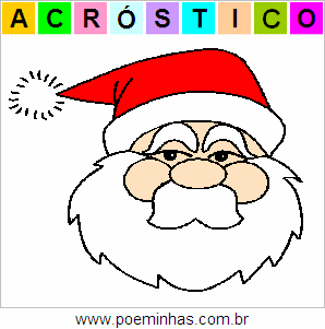 Acróstico de Papai Noel