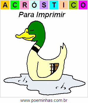 Acróstico de Pato