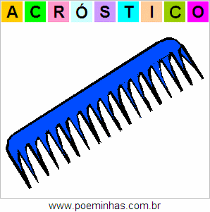 Acróstico de Pente de Cabelo