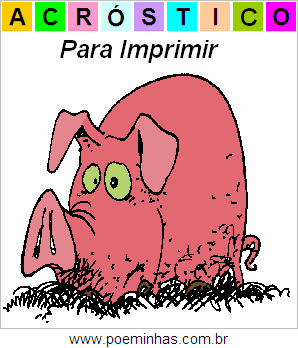 Acróstico de Porco