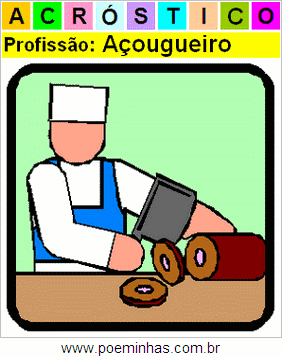 Acróstico da Profissão Açougueiro