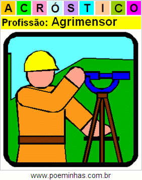 Acróstico da Profissão Agrimensor