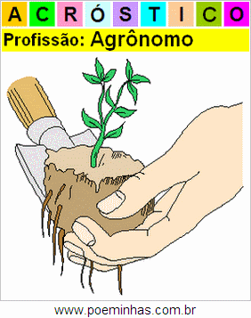 Acróstico da Profissão Agrônomo