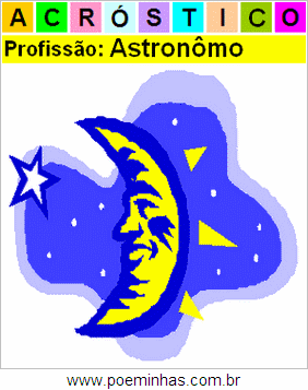 Acróstico da Profissão Astrônomo