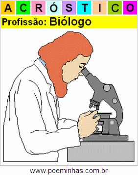 Acróstico da Profissão Biólogo