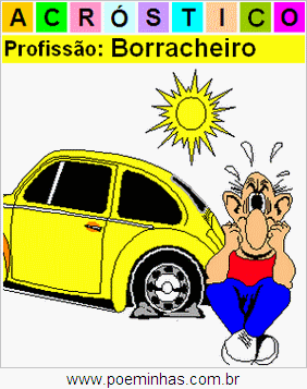 Acróstico da Profissão Borracheiro