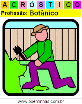 Acróstico da Profissão Botânico