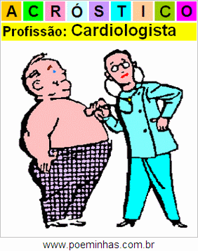 Acróstico da Profissão Cardiologista